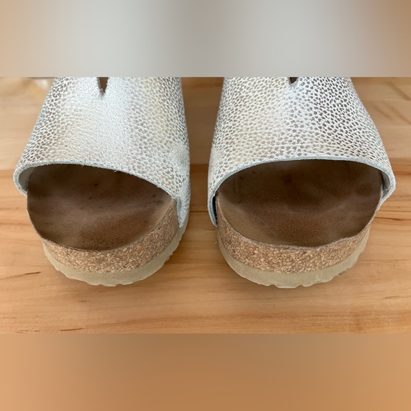 Mephisto Lisane Silver Metallic Slide Wedge, Sz 39/7.5 - Picture 8 of 13
